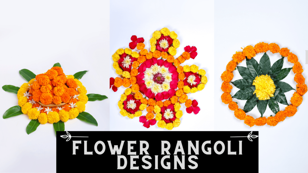 Flower rangoli designs, Diwali 2024 date